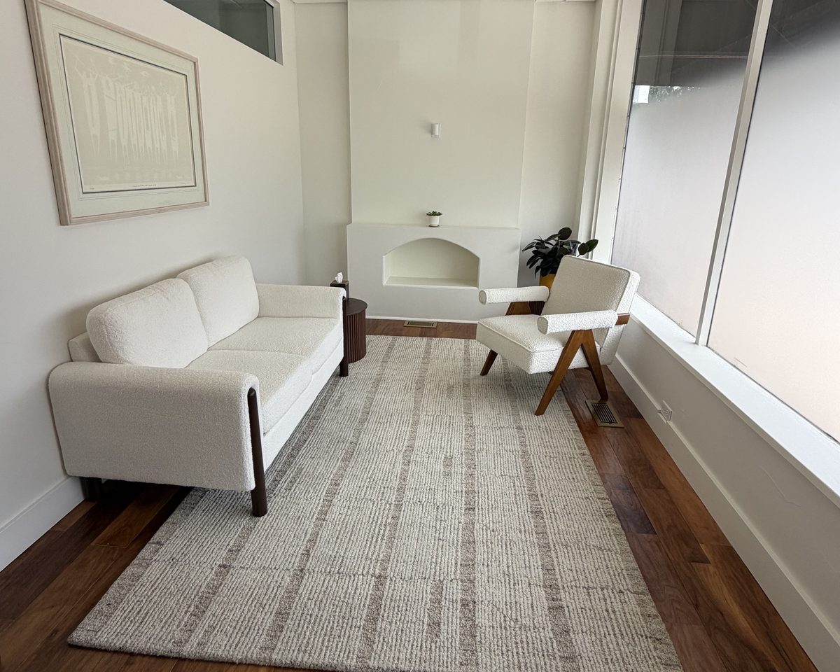 Private therapy office at Kendall Schauermann Therapy in Denver